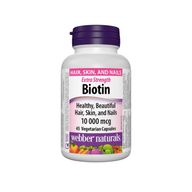 Webber Naturals, Biotin, 10000mcg, 45 VCaps