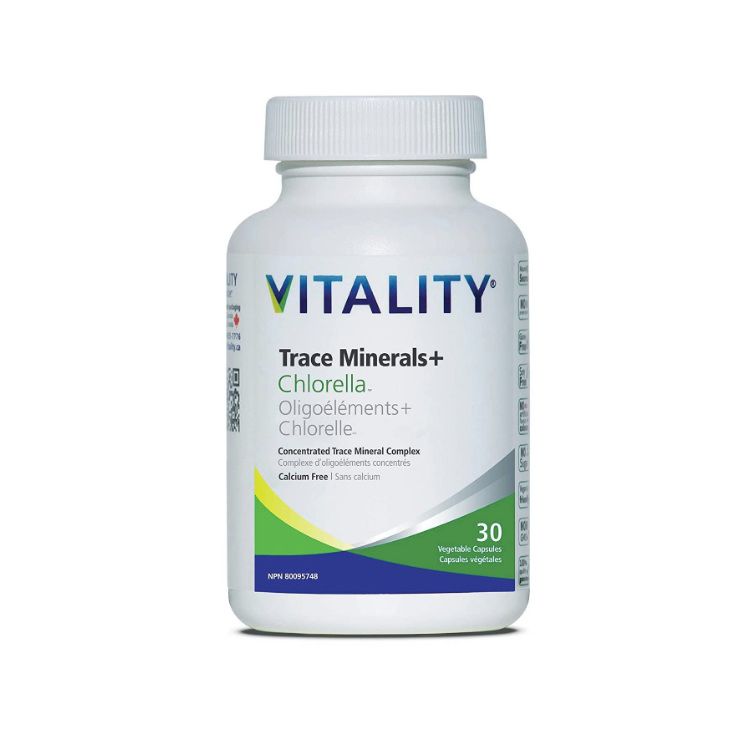 VITALITY, Trace Minerals and Organic Chlorella, 30 Capsules