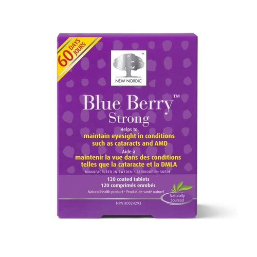 New Nordic, Blue Berry Strong, 120 Tabs