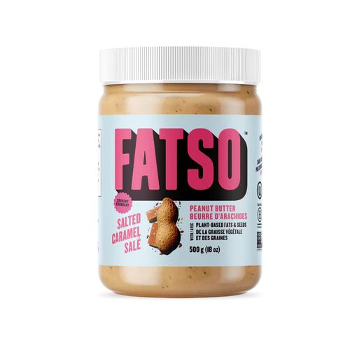 Fatso, Crunchy Salted Caramel High Performance Peanut Butter, 500g