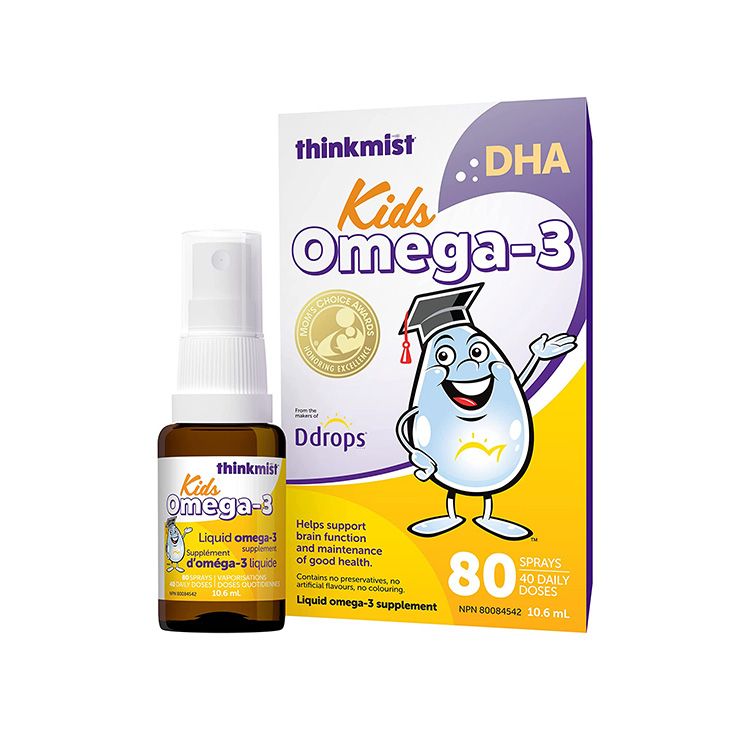 加拿大Ddrops儿童DHA喷剂 40天量 促进大脑和眼睛发育 1岁以上儿童可用