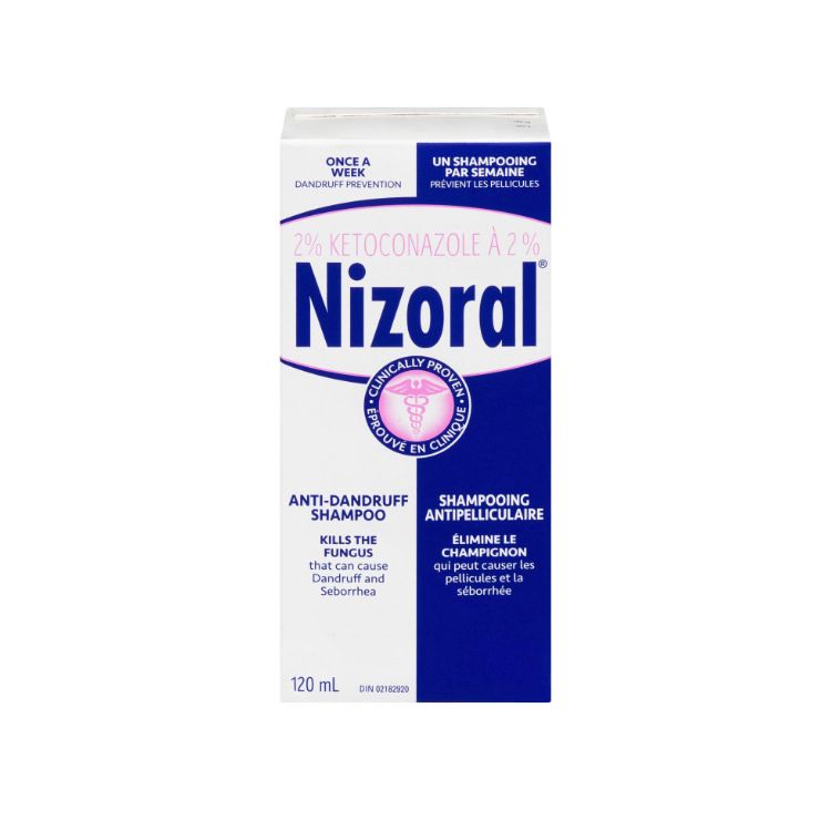 美国Nizoral仁山利舒去脂溢性头皮屑洗发水 120毫升装 含2%酮康唑 临床证明有效 抗真菌抑制雄性激素DHT