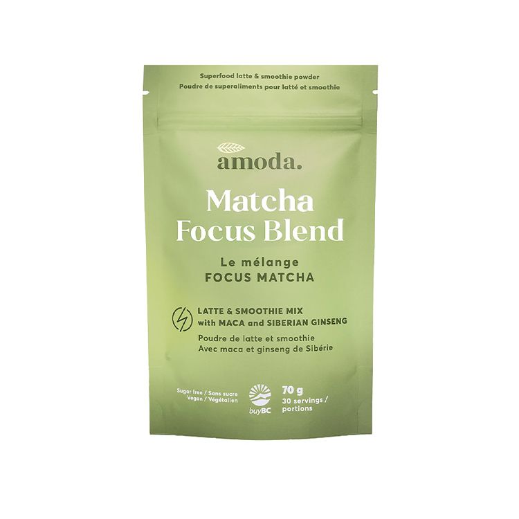 加拿大Amoda有机活力抹茶拿铁 多种菌菇适应原超级食物 提振情绪提升活力