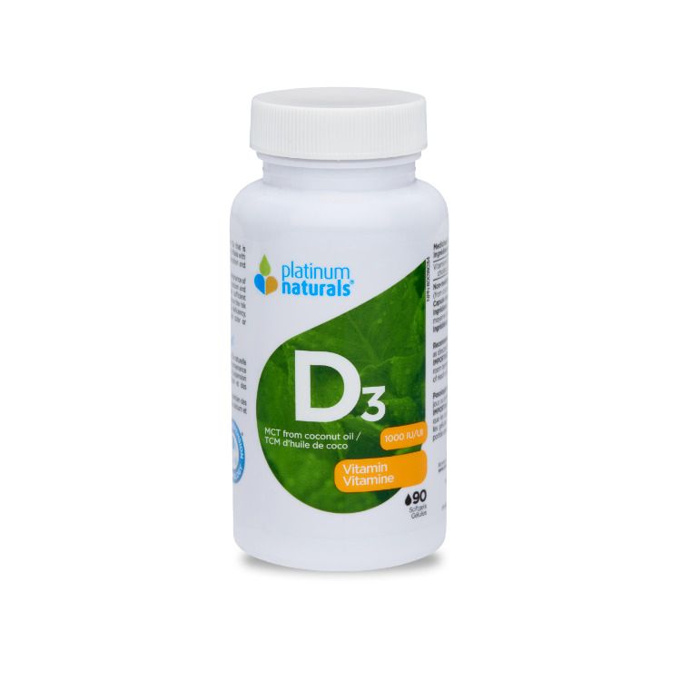 Platinum Naturals, Vitamin D3, 90 Softgels