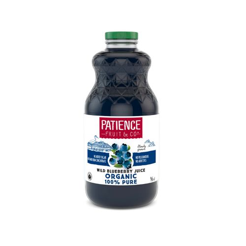 加拿大Patience有机100%野生蓝莓汁 946毫升 非浓缩汁调配 护眼抗氧化 延缓衰老