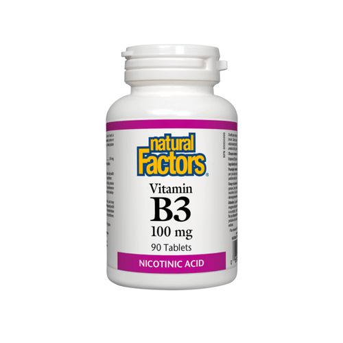 Natural Factors, Vitamin B3, 100 mg, 90 tables