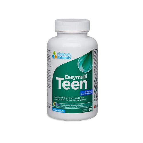 Platinum Naturals, Easymulti Teen for Men, 60 Softgels