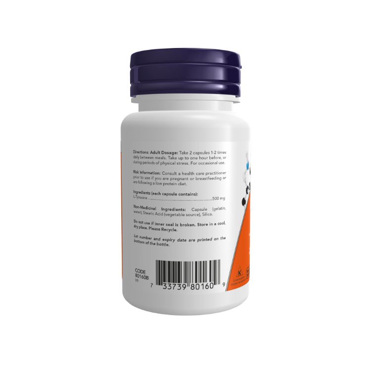 Now Foods, L-Tyrosine, 500mg, 120 Capsules