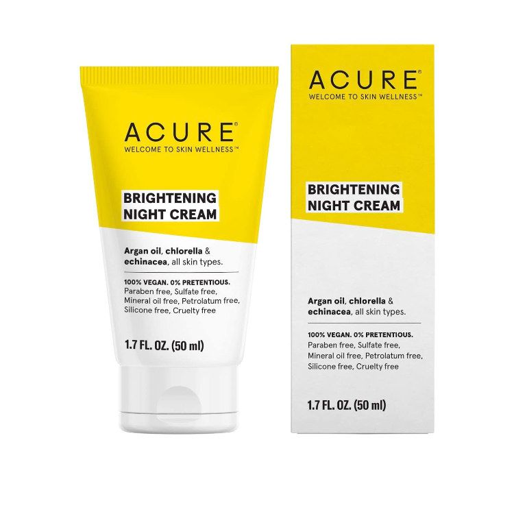 美国Acure亮白系列晚霜 50ml 保湿滋润肌肤 整晚养护