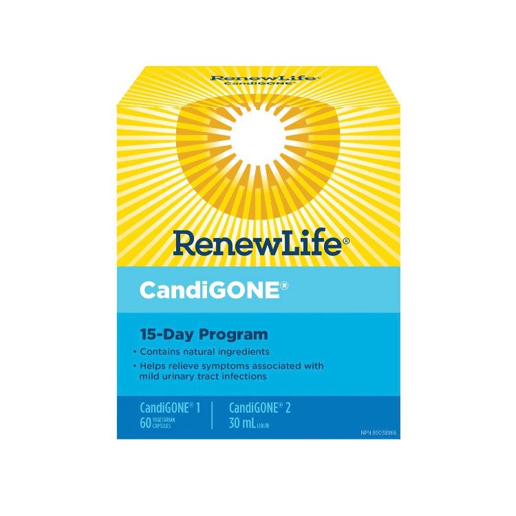加拿大Renew Life抑制念珠菌套盒 15天计划 抑制念珠菌过度生长 改善尿路感染