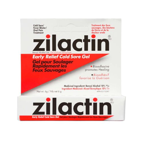 Blairex, Zilactin Early Relief Cold Sore Gel, 6g