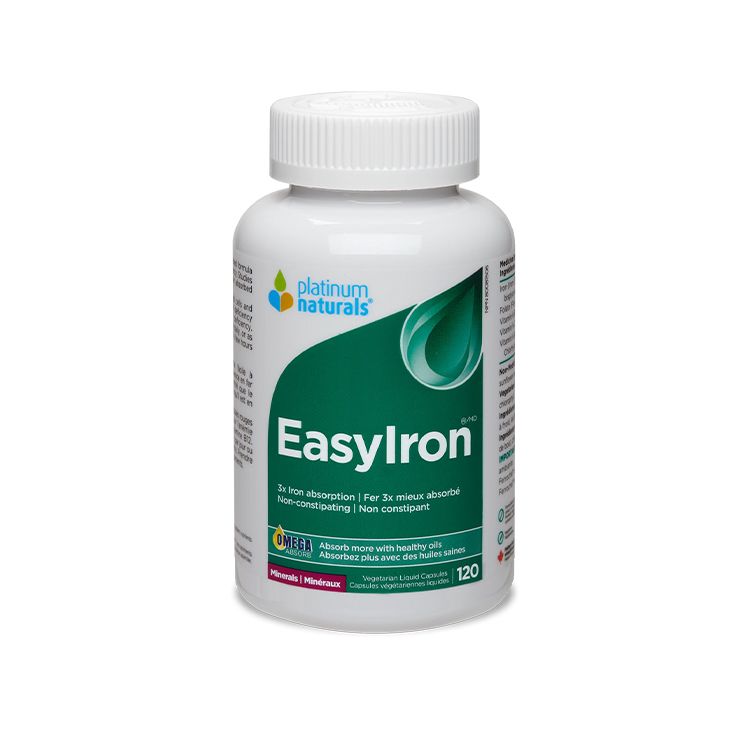 Platinum Naturals, EasyIron, 120 Vegetarian Liquid Capsules