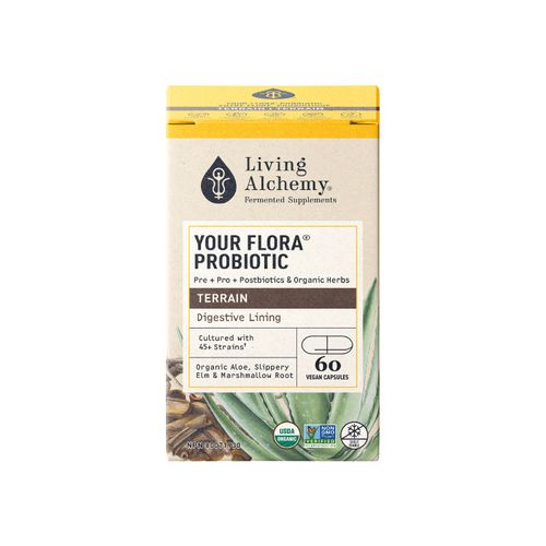 加拿大Living Alchemy聚合发酵益生菌 修复配方/60粒 全面支持消化系统健康 添加榆树皮芦荟 修复肠道内壁