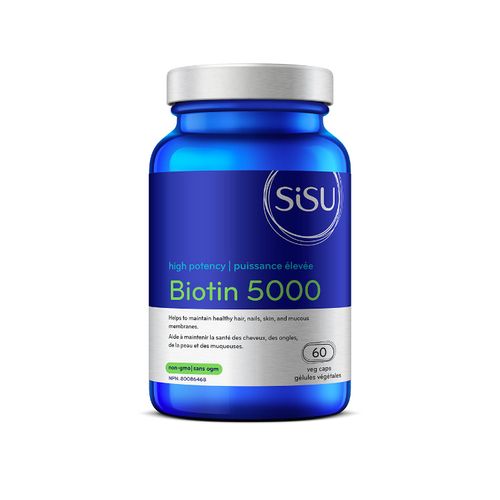 SISU, Biotin 5000, 60 Vegetarian Capsules