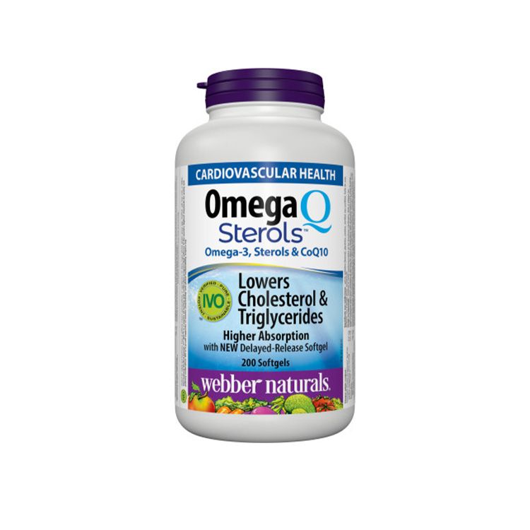 [Costco] Webber Naturals, OmegaQ Sterols Omega-3 /CoQ10 with Plant Sterols, 200s