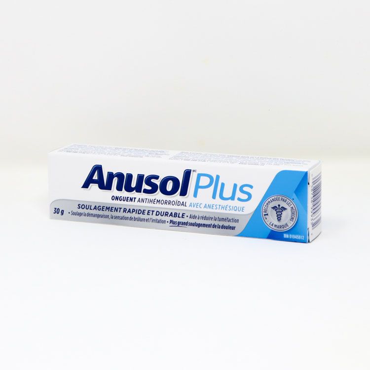 Anusol, Plus Hemorrhoidal Ointment with Anesthetic, 30 g