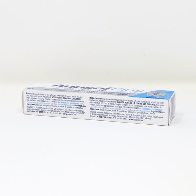 Anusol, Plus Hemorrhoidal Ointment with Anesthetic, 30 g Lifeplus