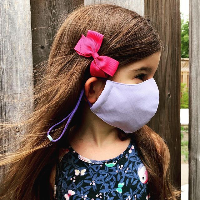 加拿大Happy Natural儿童有机棉质口罩2只装 3层防护 纳米银技术持久杀菌