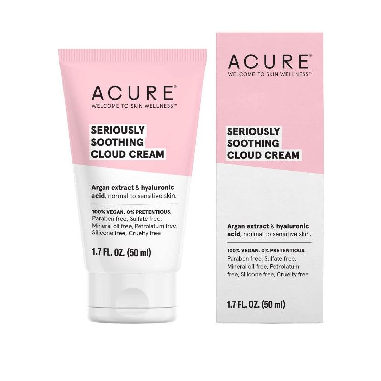 美国Acure敏感肌舒缓系列晚霜 50ml 富含摩洛哥坚果油/透明质酸