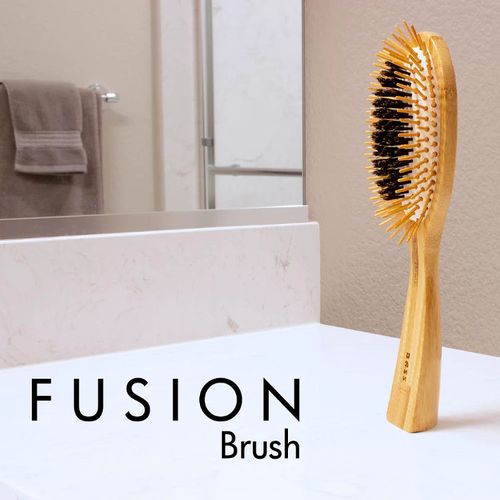 美国Bass Brushes天然融合梳子 多项专利设计 天然竹子和野猪鬃双材质 出色顺滑能力
