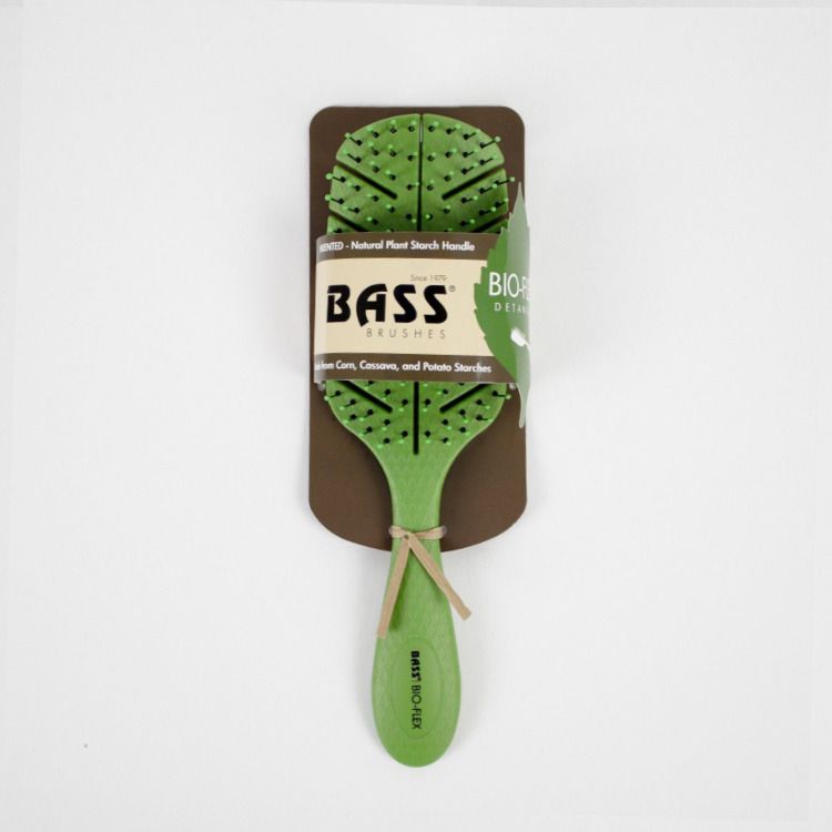 美国Bass Brushes生物柔性系列尼龙齿梳子 95%可生物降解成分 柔软梳齿设计
