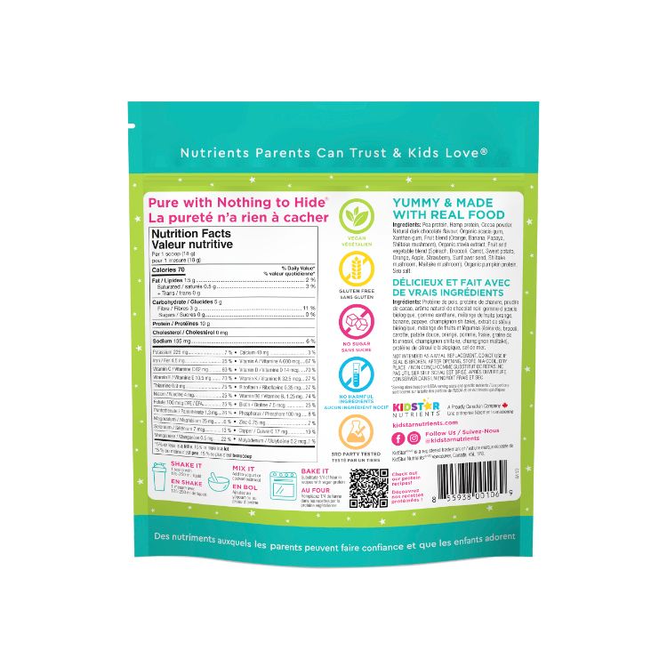 KidStar, All-in-One Plant-Based Protein, Cosmic Cocoa, 400g - KidStar | Lifeplus Natural Health