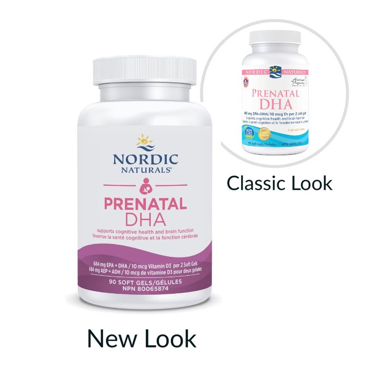 美国Nordic Naturals挪威小鱼孕期孕妇鱼油DHA90粒 补充“脑黄金”促进胎儿大脑神经发育 预防产后抑郁 美国孕妇协会推荐