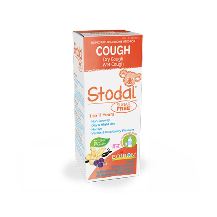 加拿大Boiron Stodal顺势疗法 咳嗽糖浆 无糖版 1岁至11岁可用 针对干咳与湿咳