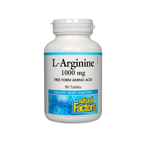 Natural Factors, L-Arginine, 1000 mg, 90 Tablets