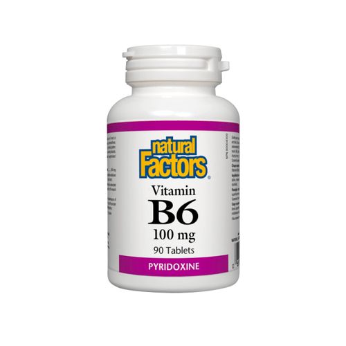 Natural Factors, Vitamin B6, 100 mg, 90 Tablets
