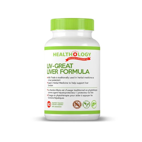 Healthology, LIV-GREAT Liver Formula, 60 Veg Capsules