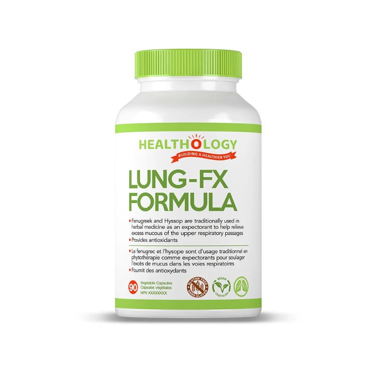 加拿大Healthology LUNG-FX强效清肺胶囊 90粒 帮助排出粘液 保护肺部免受污染物和毒素损害