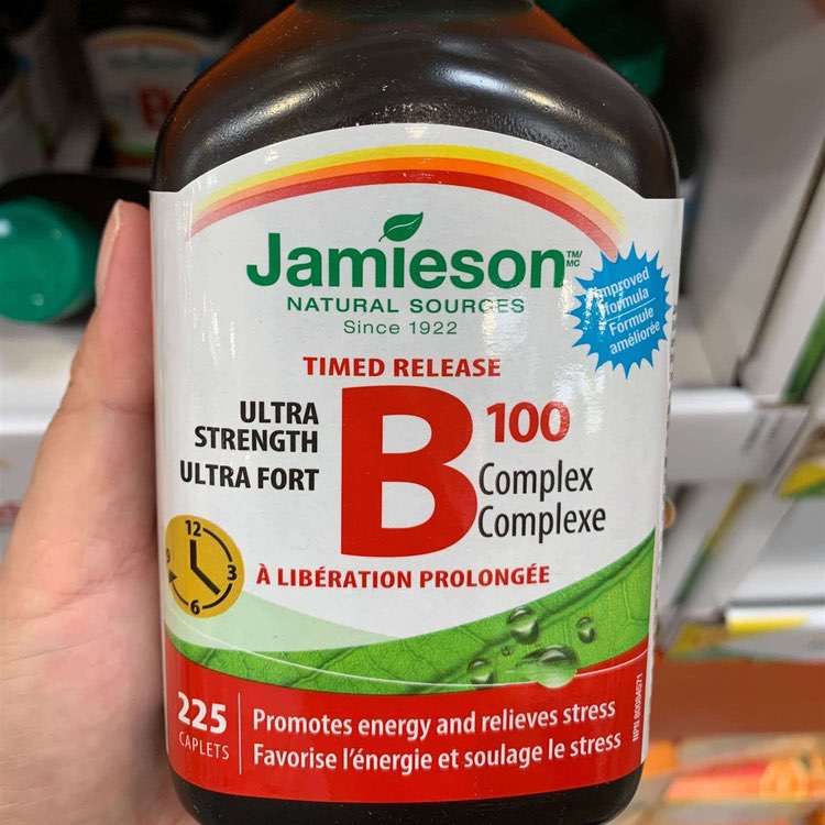 Jamieson Times Release B100 Complex 225 Caplets Lifeplus Natural Health
