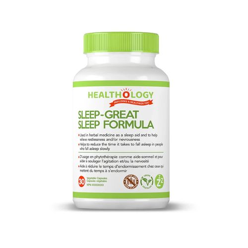 加拿大Healthology SLEEP-GREAT好睡眠胶囊 30粒 全面促进睡眠5个阶段 加强深度睡眠
