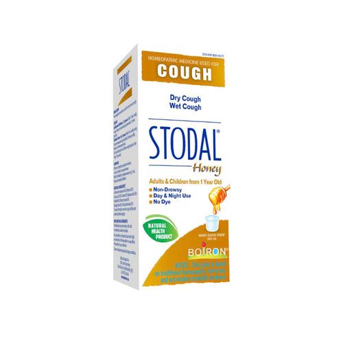 加拿大Boiron Stodal顺势疗法咳嗽糖浆 蜂蜜版/200ml 成人儿童均可用