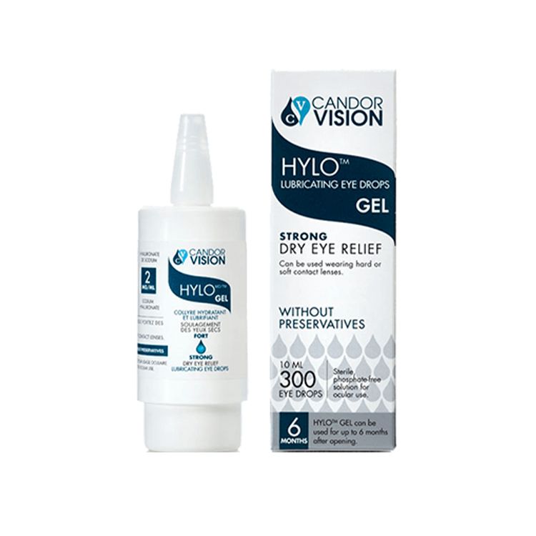 CandorVision, HYLOGEL Lubricating Eye Drops, 10ml Lifeplus Natural