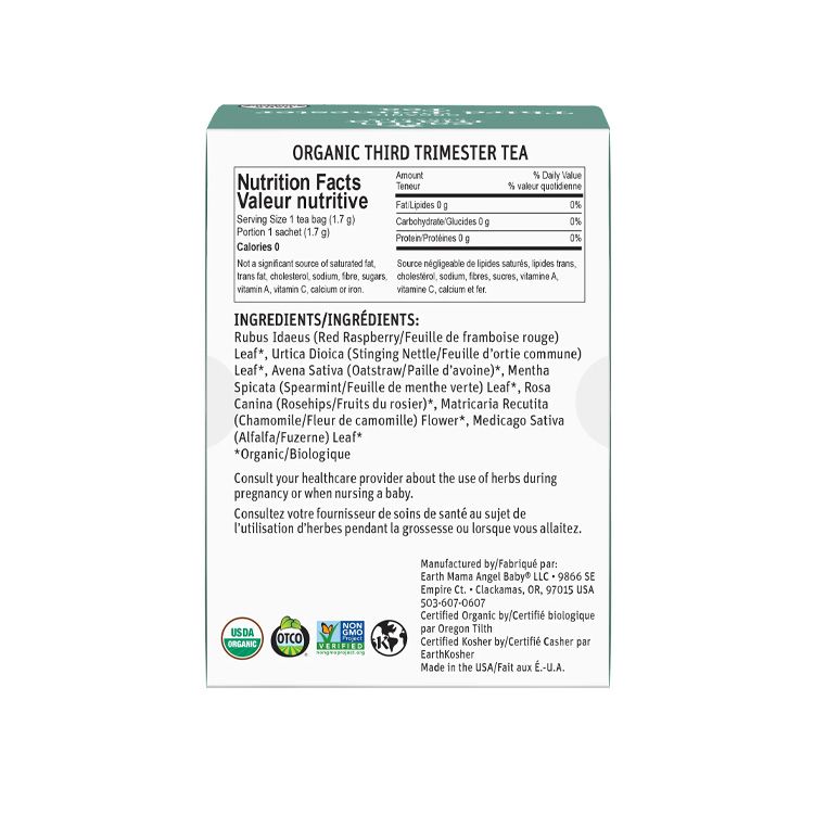 Earth Mama, Organic Third Trimester Tea, 16 Bags