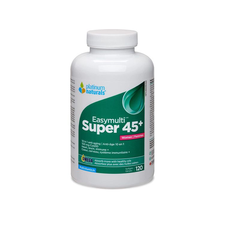 Platinum Naturals, Super Easymulti 45+ for Women, 120 Softgels