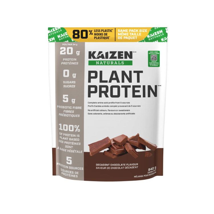 Kaizen Naturals, Plant Protein, Chocolate, 840g