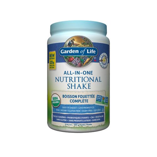 Garden of Life, Raw Organic All-in-one Nutritional Shake, Vanilla, 969g