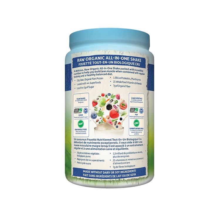 Garden of Life, Raw Organic All-in-one Nutritional Shake, Vanilla, 969g