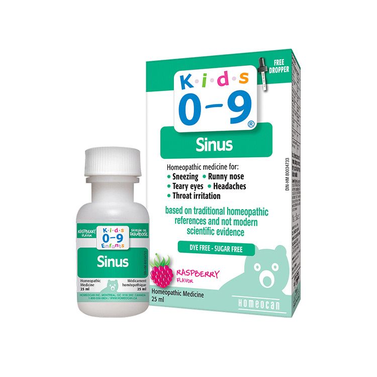 加拿大Kids 0~9顺势疗法儿童鼻窦炎滴剂 含滴管 减轻鼻窦炎相关的流鼻涕打喷嚏