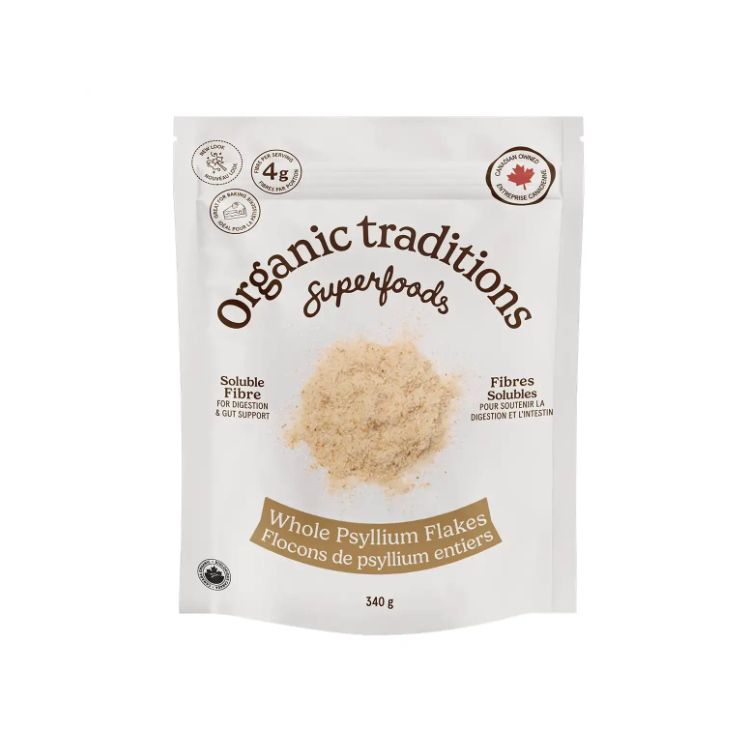 美国Organic Traditions有机车前子片 340克 富含膳食纤维 帮助平衡血糖