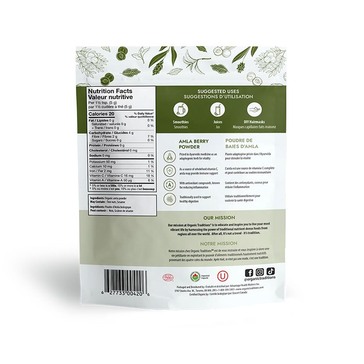 Organic Traditions, Organic Amla Powder, 200g