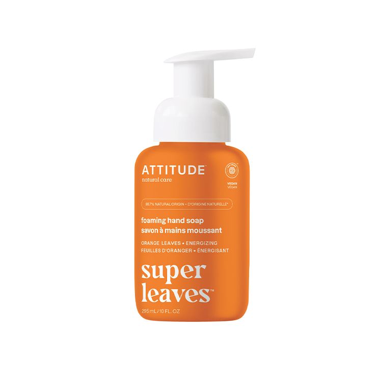 Attitude, Super Leaves, Foaming Hand Soap, Orange Leaves, 295ml