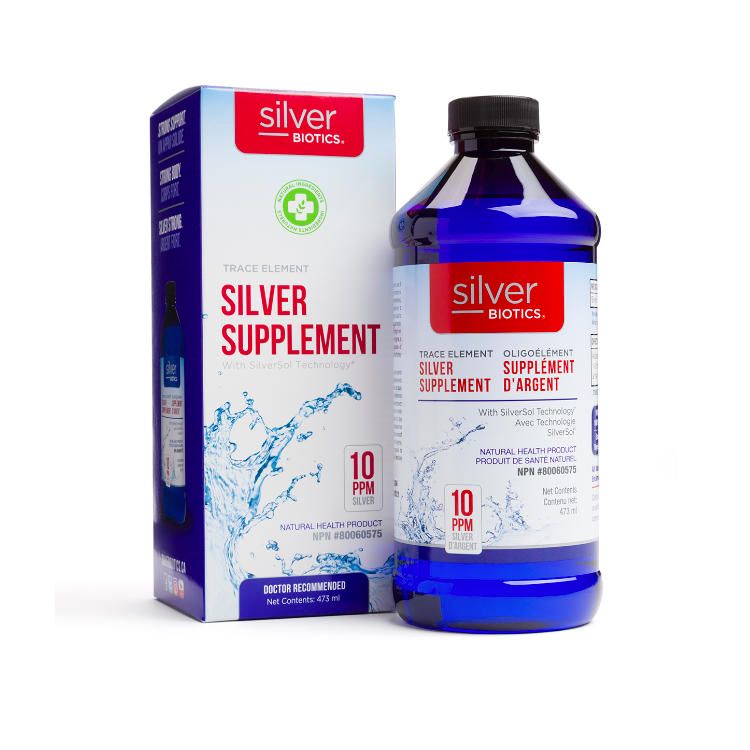 美国Silver Biotics胶体银口服液 473ml 提升免疫 专利SilverSol技术生产 不会在体内沉积