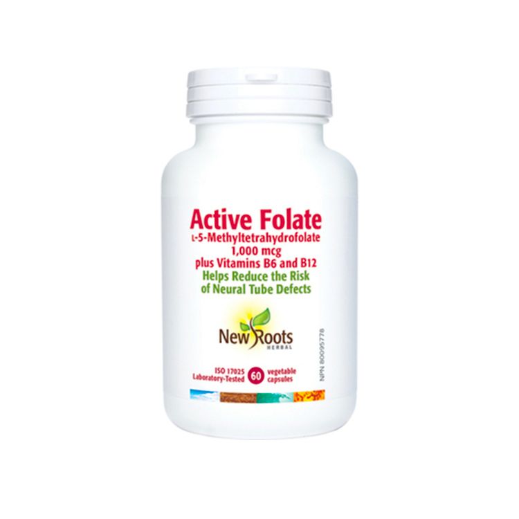 New Roots, Active Folate, 60 Vegetable Capsules