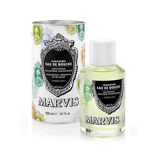 意大利Marvis浓缩漱口水 120ml 薄荷味 不含酒精 中和口腔异味细菌