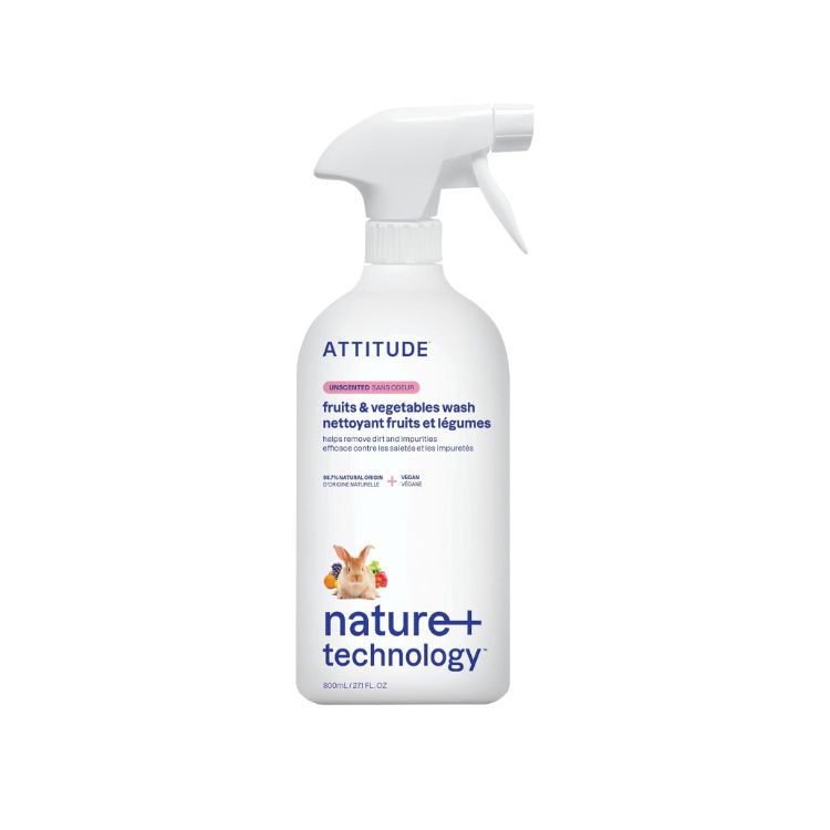 Attitude, Fruit & Vegetable Wash, 800 ml