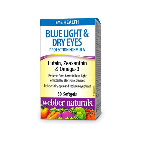 Webber Naturals, Blue Light and Dry Eyes Protection Formula, 30 Softgels